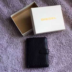 EUC Diesel Leather Wallet Midnight Blue/Black